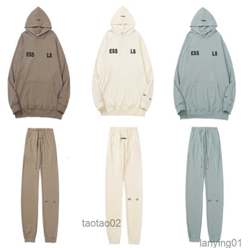 

Designer Hoodies for Men Women Pullover Hoody Sweatshirt Es Letter Printed Long Sleeve Crewneck Loose Hooded Sweater Cotton Streetwearsd7knxqj, Green pant