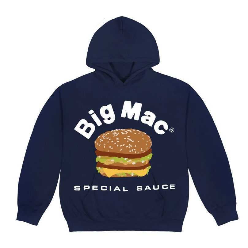 

Mens Hoodie Cpfm Pullover Sweatshirt Cactus Plant Flea Market x Mcdonald Co Branded Mcdonaldss Fleece, Navy blue plush