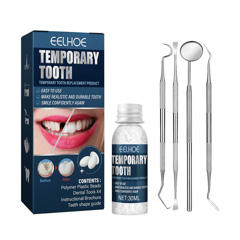 

Temporary Tooth Filling Repair Kit False Teeth Solid Glue Dental Repair Beads for Missing Broken Teeth for Women Men