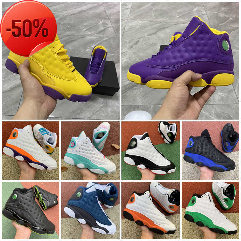 

13 jumpman 13s flint basketball shoes 11 11s mens womens lucky green soar playground lakers sports sneakers trainers size 3647, As photo 33