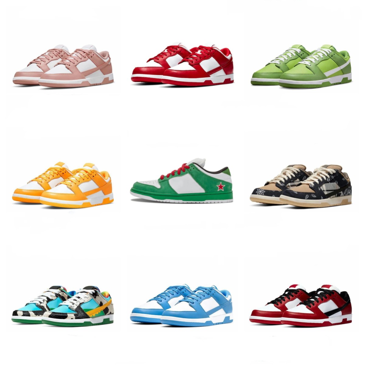 

dunks outdoor sports sneakers Low Running shoes basketball shoes Black White Panda Photon Dust Kentucky University green Brazil Chicago 36-46 trainers, 10