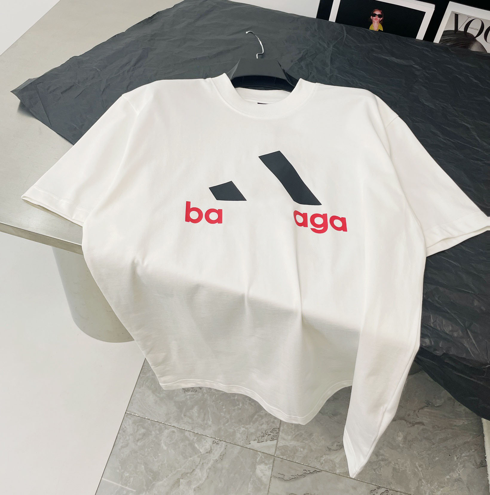 

Men's Plus Tees & Polos Round neck embroidered and printed polar style summer wear with street pure cotton eET545, White