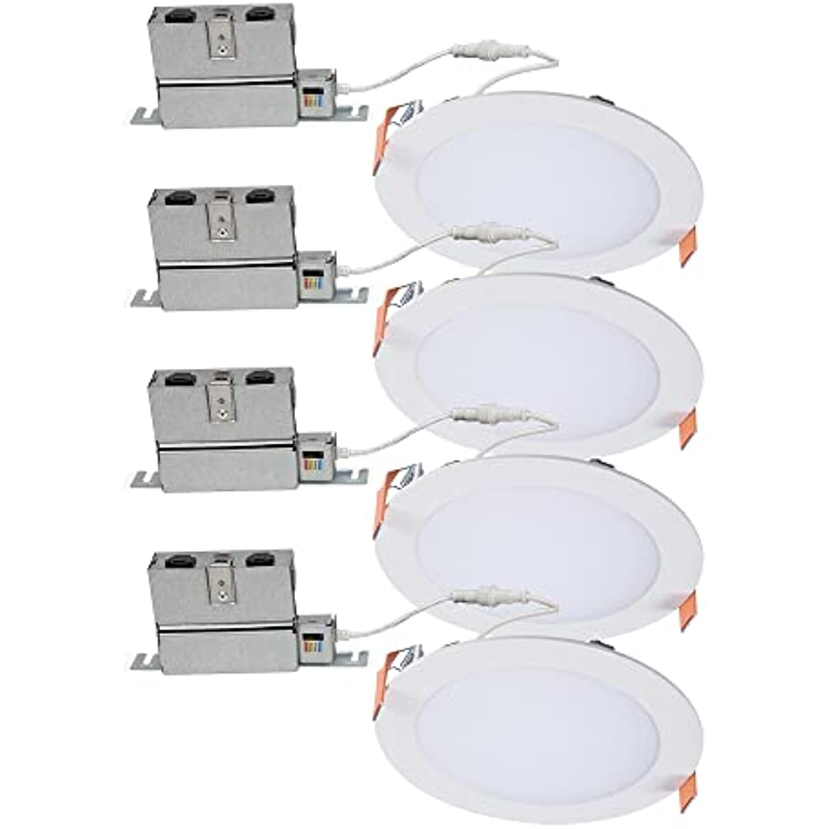 

HALO 6 inch Recessed LED Ceiling & Shower Disc Light Canless Ultra Thin Downlight White 4 Pack
