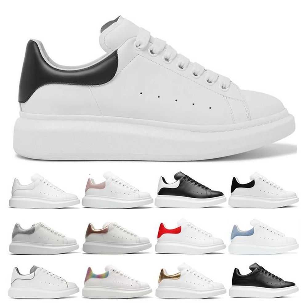 

Designers Luxurys Shoes Casual Mc Queens Mens Women White Leather Platforms Black Suede Bule Outdoor Sneakers Fashion Alexander Shoe, 23