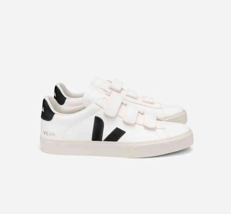 

French Summer and Autumn New Veja Men's and Women's Color Matching Board Shoes V-word Classic Leather Small White Shoes Rk, Pink tail velcro
