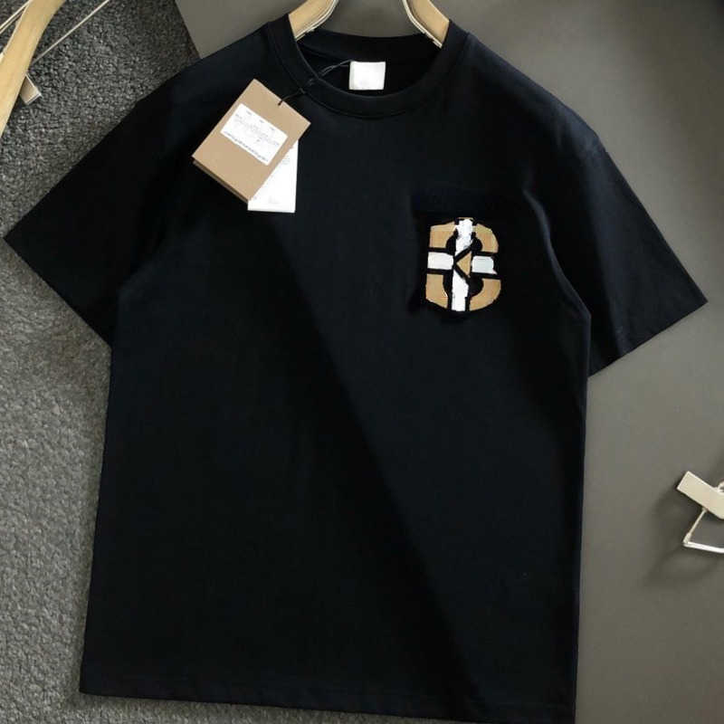 

Mens sweatshirt summer short sleeve t-shirt designer t shirt tb Towel Fleece Embroidered Letters Round Neck t shirt Cotton Luxury t-shirts men women Casual Shirts, White