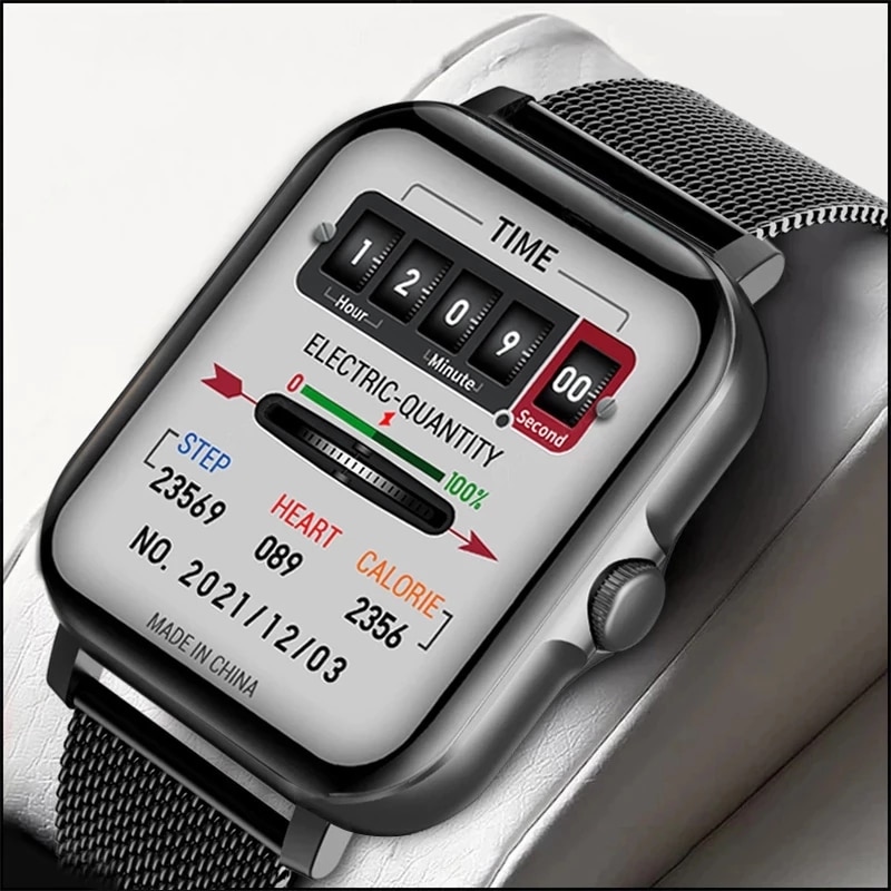 

2022 New Bluetooth Answer Call Smart Watch Men Full Touch Dial Call Fitness Tracker Watches IP67 Waterproof Smartwatch Men Women