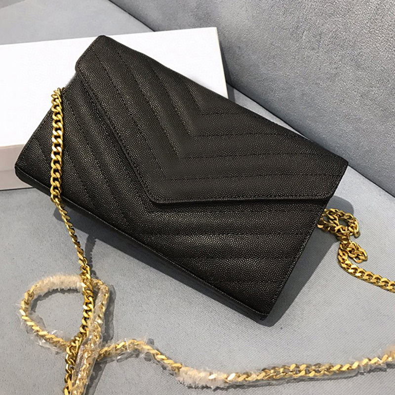 

2022 Luxurys Designers Women Gold Sliver Chain Crossbody Bag LOULOU Leather Handbag Bags Tote Flip Cover Shoulder Bag Wallet Cross Plain, B4 sliver chain