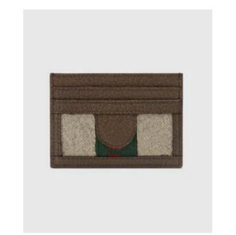 

Designer Fashion Brand woman wallet card holder slot original box ladies luxury letters wholesale discount, 523159 brown