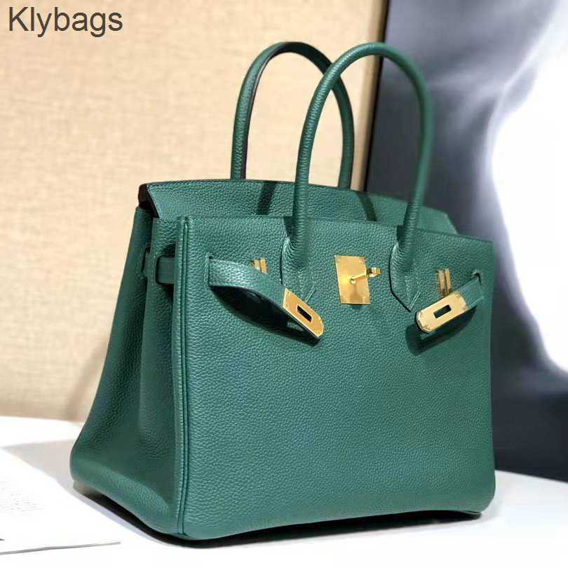 

Birkins Quality Lychee Genuine Bags High Leather Women's Portable Bag Grain High-end 2023 Top Togo Cowhide Lzt0, Red4