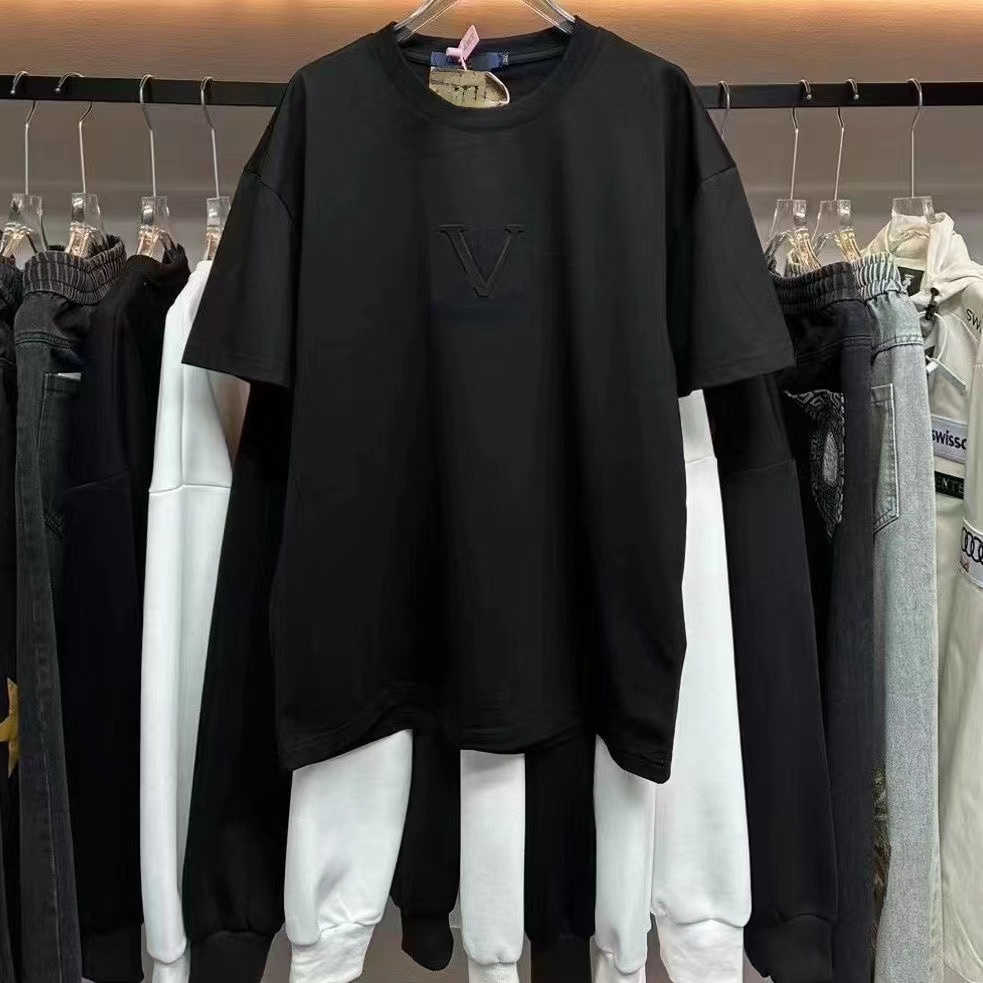 

Luxury tees Designer t shirt Men Women Sweatshirt Embroidery Short Sleeve Tshirts Round Neck Pullover polo Shirt Fashion Oversize Tshirt Lovers Sports Tee 4xl N2TB, White-2