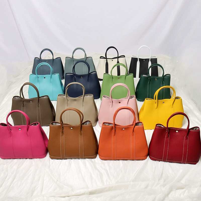 

Tote Garden Bag Designer Large Capacity Cowhide Women's with Single Shoulder and Diagonal Span Simple Handbag Leather Shopping Bucket Cz, Orange