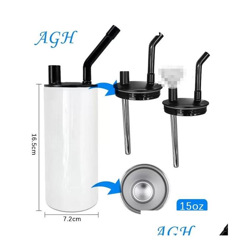 

Tumblers Usa Local Warehouse Sublimation Hookah 22Oz Fatty Cups With Smoking Lid Glass Bowl Blank White Stainless Steel Straight Cof Dhcjx