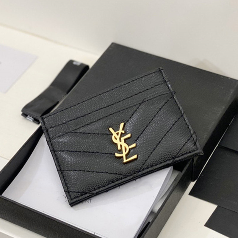 

Designer Card Holder Yslity Wallet Short Case YSLS Purse Quality Pouch Quilted Womens Men GGity Purses Mens Key Ring Credit Mini GG Bag louise vutton viuton, Y-silver