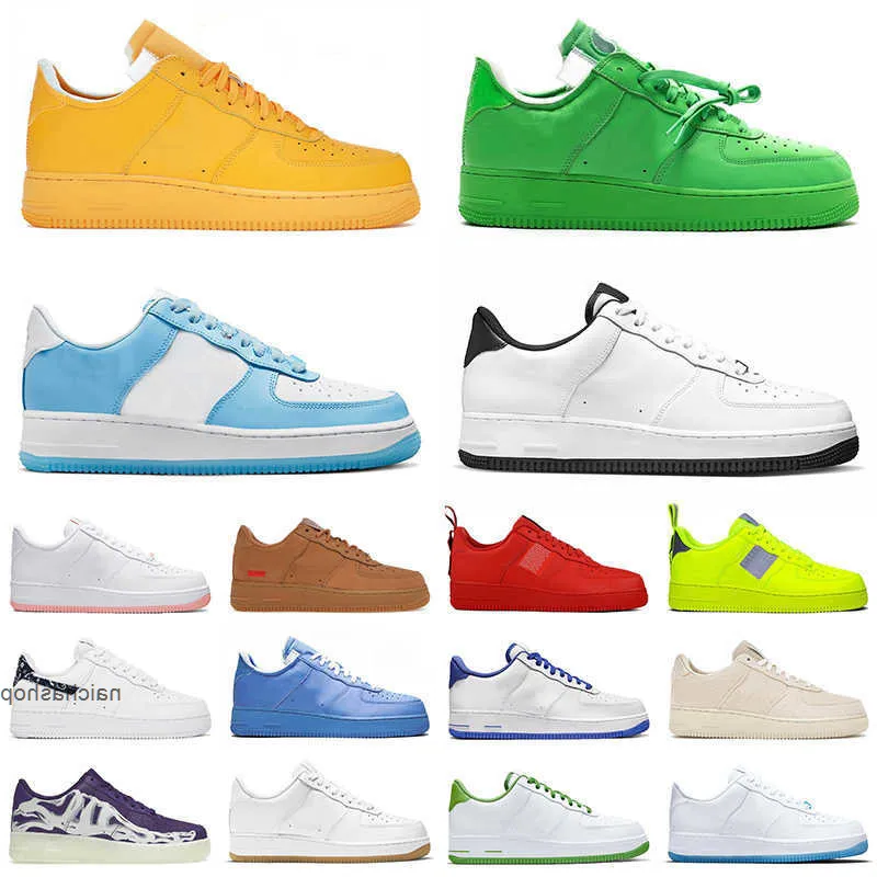 

2023 Air''forces 1 Shadow One Low Type Running Shoes Offs White Black Gum Nail Art Wheat Utility Cactus Jack Beige Light Green Spark, 36-45 black gum