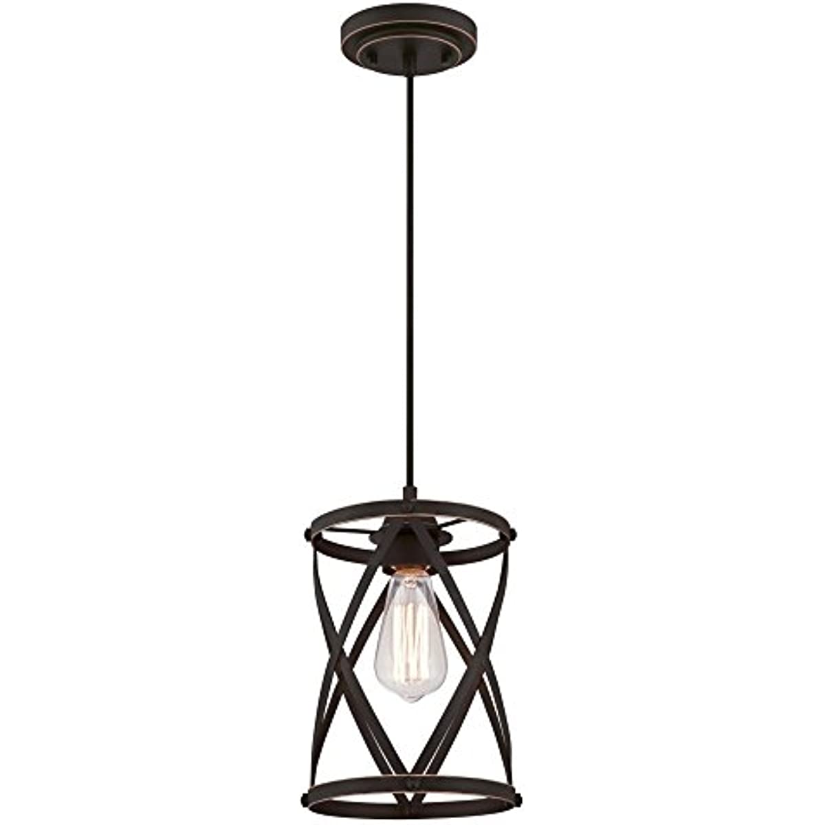 

Isadora One-Light Mini, Oil Rubbed Bronze Finish with Highlights Indoor Pendant