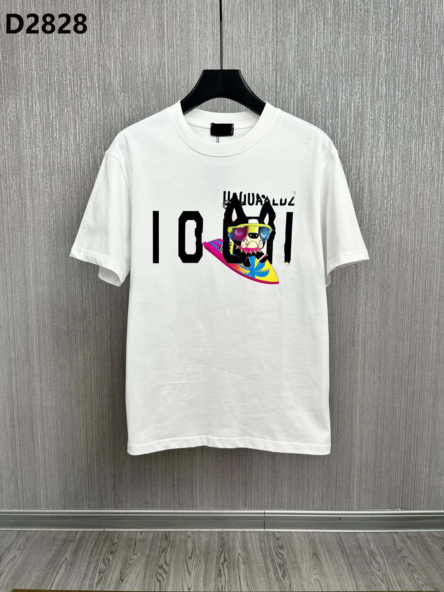 

23SS Letter Print t-shirt D2 DSQ ICON GG cotton Men's T-Shirts Shorts Cotton tops poloshirt black shirt tee Hip Hop men women t shirts dt726 LEYL, 11