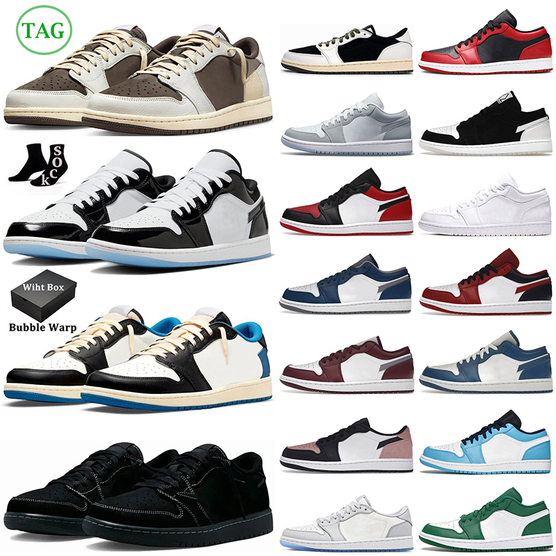 

with box 1 1s low basketball shoes men women Reverse Mocha Black Phantom Fragment Concord Olive True Blue Cactus Jack Panda UNC Bred mens trainers outdoor sneakers, 30