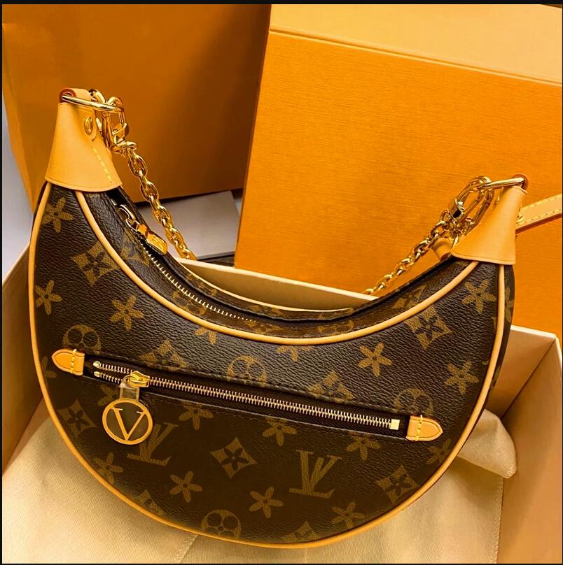 

Old Flower Women's Bag Chain Pea Bag Underarm Bag Single Shoulder Crossbody Bag vingate nessenger package evening bags tote bag designer bag, Brown