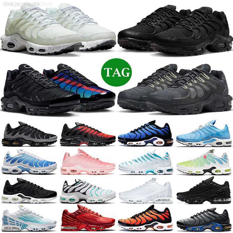 

2023 tn 3 plus Terrascape running shoes for men women trainers Triple Black Berlin White Mint Green Hyper Blue Sky Atlanta mens outdoor