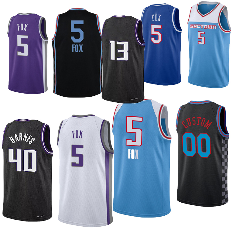 

Basketball Jerseys Keegan Murray DeAaron Fox Trey Lyles Domantas Sabonis Harrison Barnes Terence Davis Davion Mitchell Malik Monk Kevin Huerter Jersey, As picture