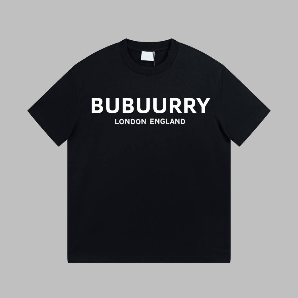 

bur 100 cotton burbrerys mens tshirts original style fashion designer brands man womens summer black white casual letter print short sleeves couple shirt tops