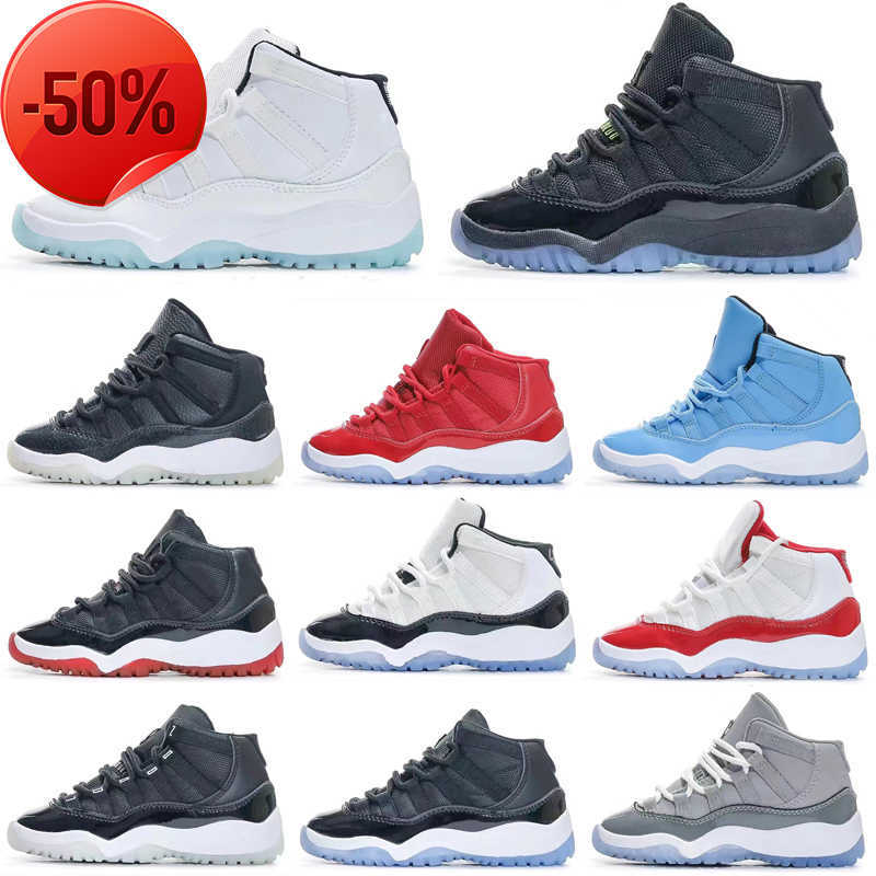 

Basketball Kids shoes Gym Red Jumpman XI 11 Cherry Toddler Bred Space Jam Sneaker Cool Grey Concord Gamm Blue New Born Baby Infant 11s Shoes, As photo 37