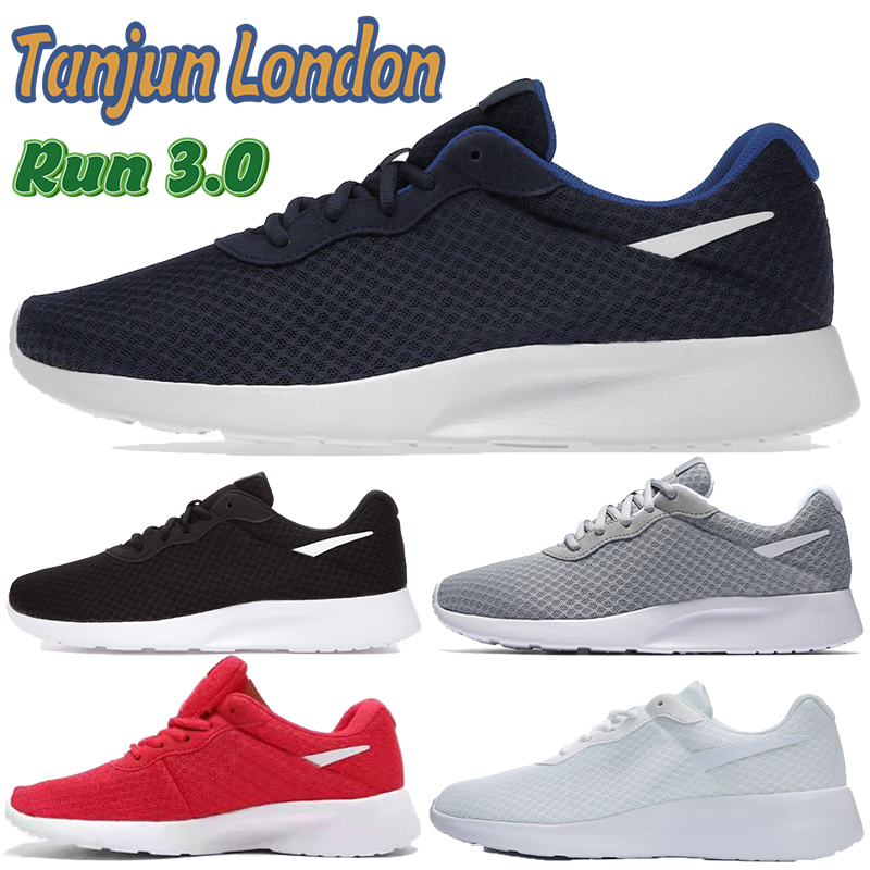 

New Tanjun London run 3.0 running shoes Midnight Navy wolf grey sport red mens designer sneakers triple black white Fuchsia low fashion outdoor womens trainers, 05 challenge red