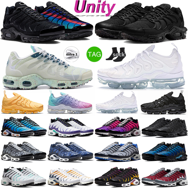 

Designer tn plus running shoes men terrascape tns 3 Unity Hyper Blue Oreo Cherry Cool Grey women mens sneakers Womens Mens Sports Trainers Shoes size 36-46, Terrascape black grey