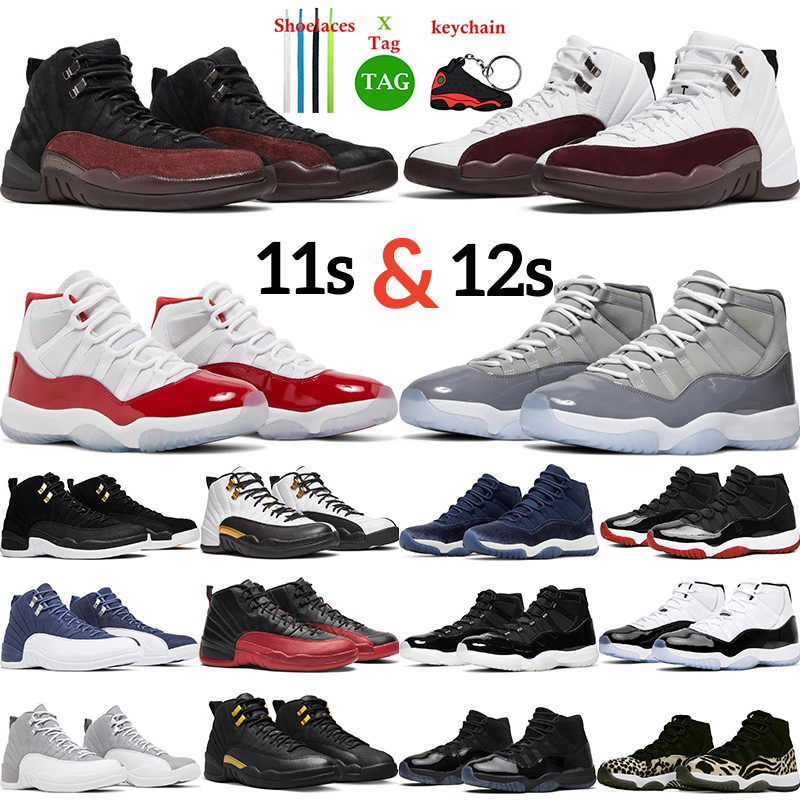 

men 12s basketball shoes jumpmans 11s cherry mens trainers 12 Black Taxi Royalty Flu Game Stealth Gamma Blue j11 Cool Grey Bred Concord mens trainers sports sneakers