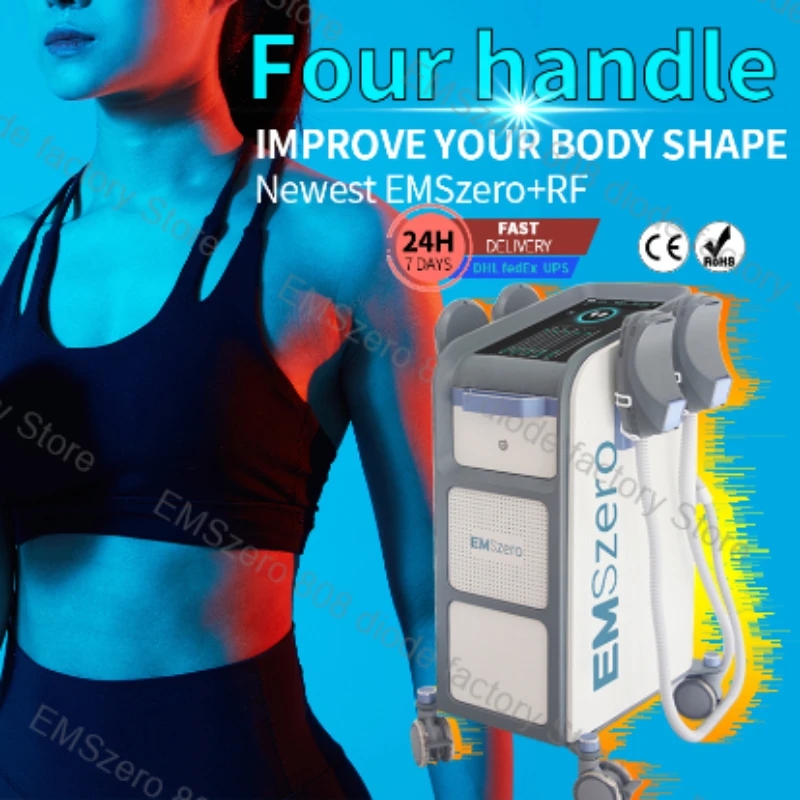 

RF Equipment Dls-Emslim 4 Handle Neo Emszero Machine Body Slimming Ems slim Muscle Stimulator 4 Handle Nova sculpt