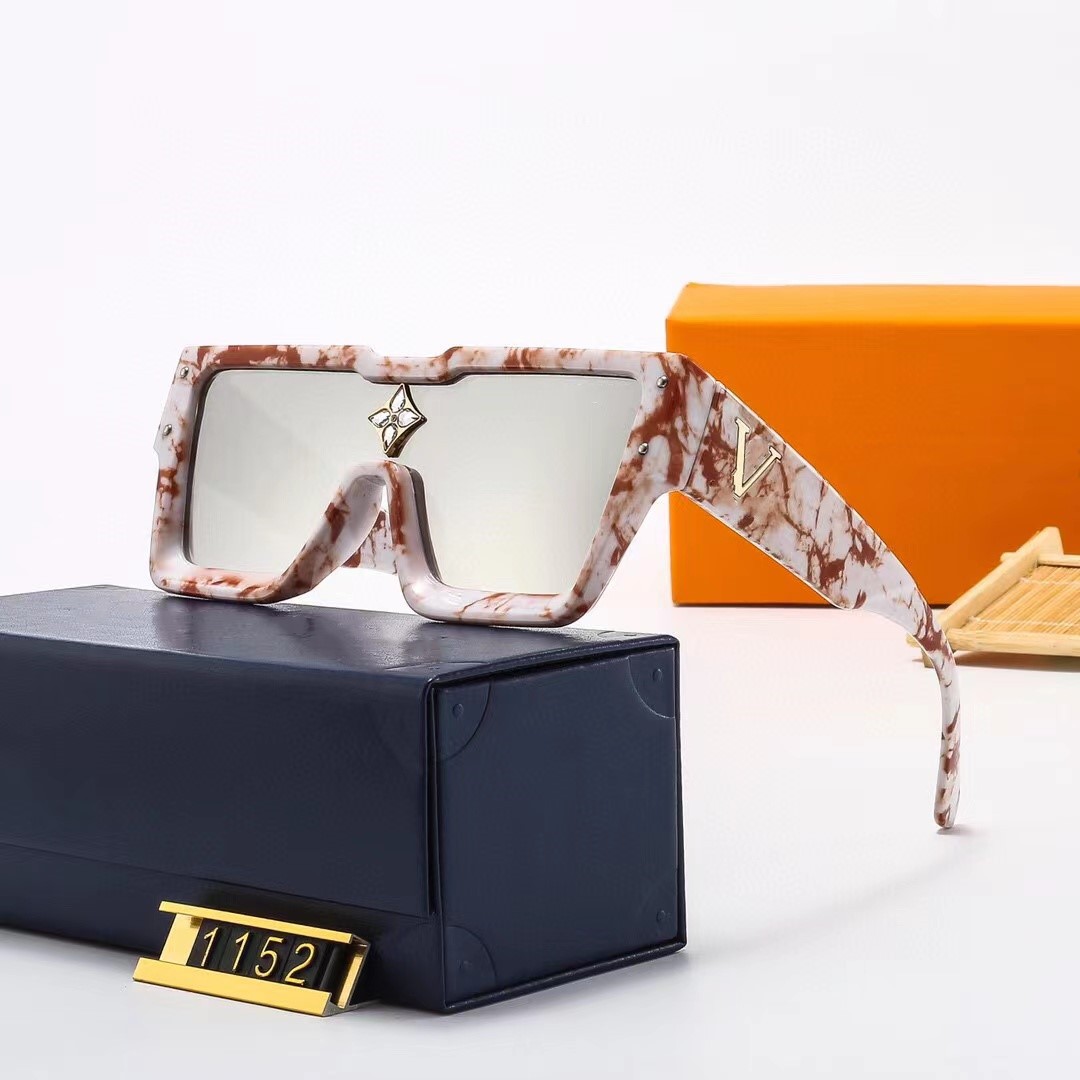 Luxury Sunglass Large Frames Designer Fashion Street Accessories Full Frame Sunglasses-image-851844179