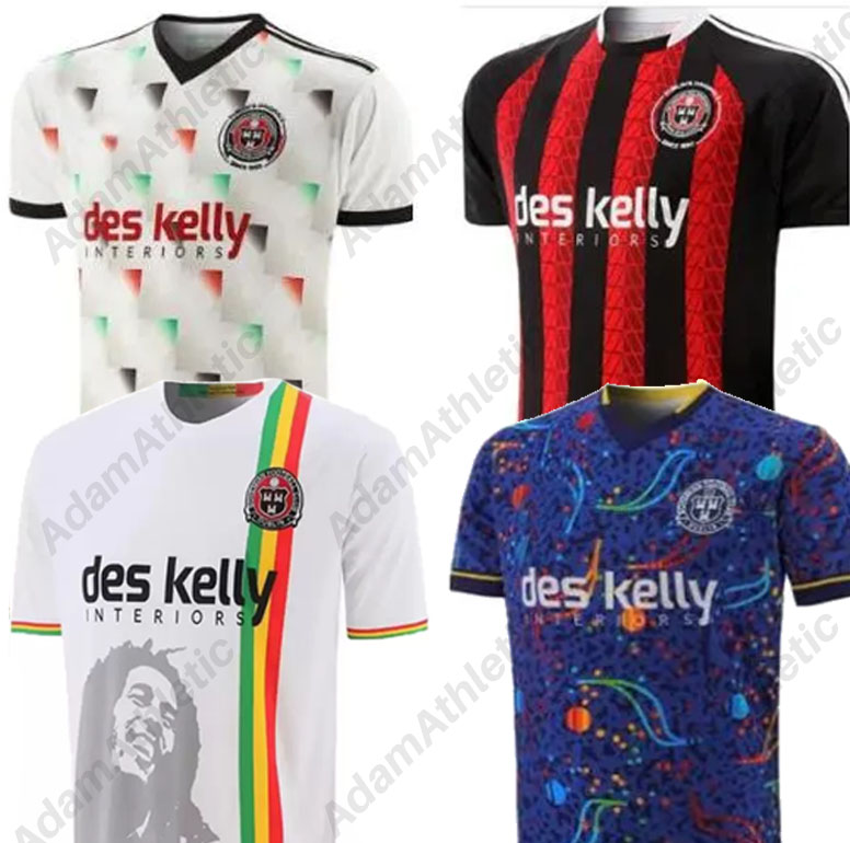 

Bohemian FC soccer jerseys 2023 2024 Connolly Bob Marly Bohemian football shirts Palestine Away Jersey 23 24, 23-24 home