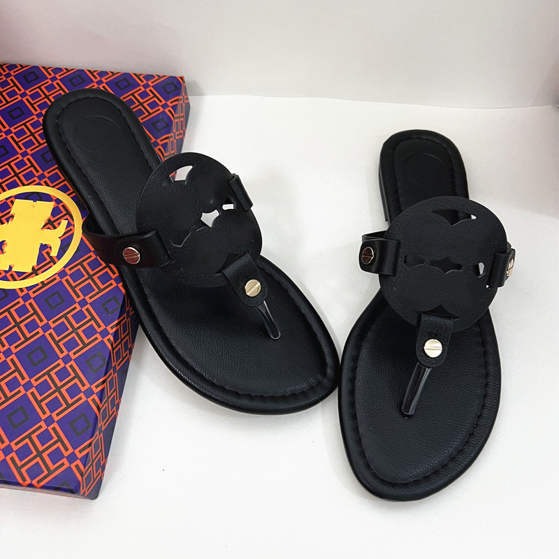 

Origi Brand Slippers Flat Flip Flops Beach Loafer Black Brown Genuine Leathers Outdoor Summer 2023 Classics Designer Hollowed Out Sandals with Dust Bag -43, Rose shiny