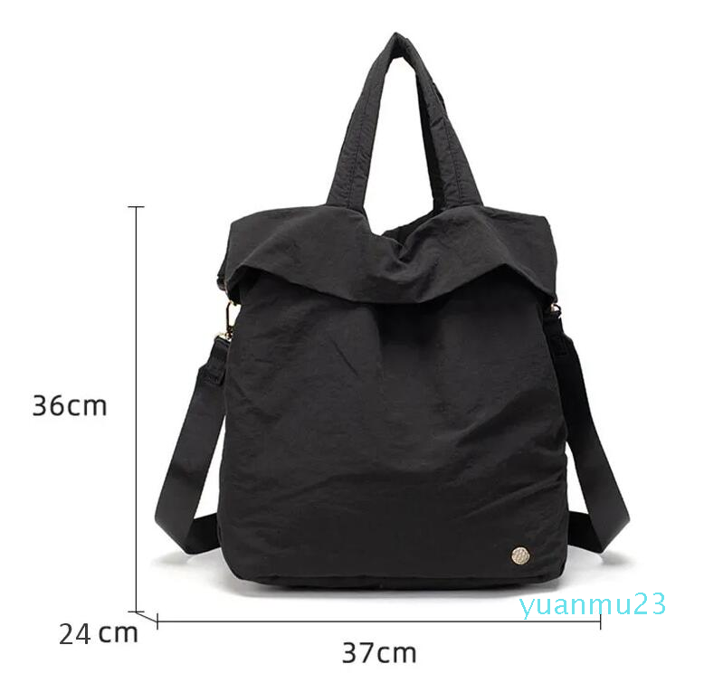 

Casual Handbag Women Shoulder Bags Backpack 19L Large Capacity Crossbody Bag Adjustable Strap Work Messenger Bag LL 61, Black 2.0