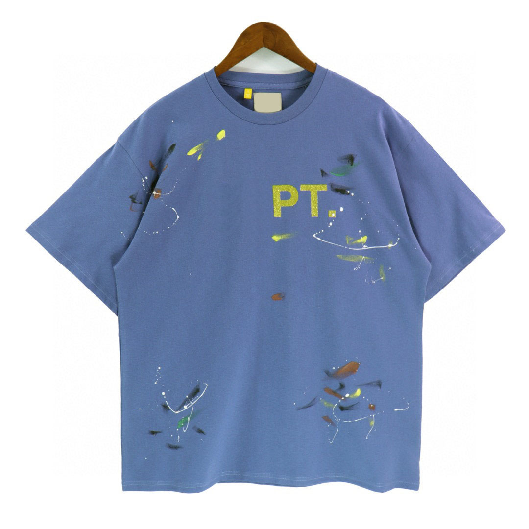 

Men's Plus Tees & Polos Round neck embroidered and printed polar style summer wear with street pure cotton emk