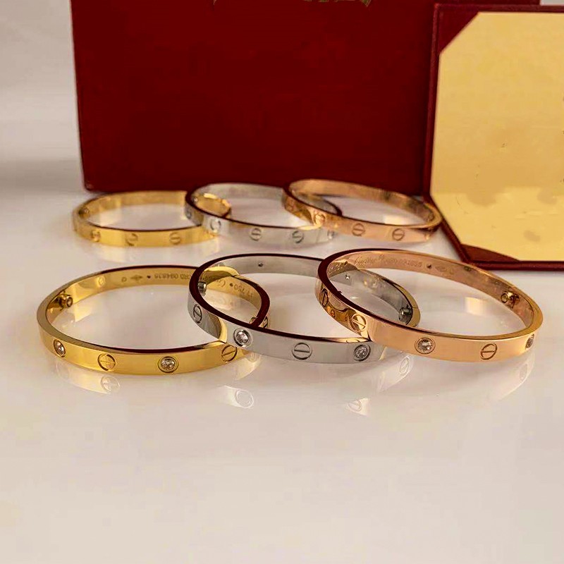 

High End Cuff Bracelet Luxury Screwdriver Love Bracelet Fashion Unisex 316L Stainless Steel Plated 18K Gold Jewelry