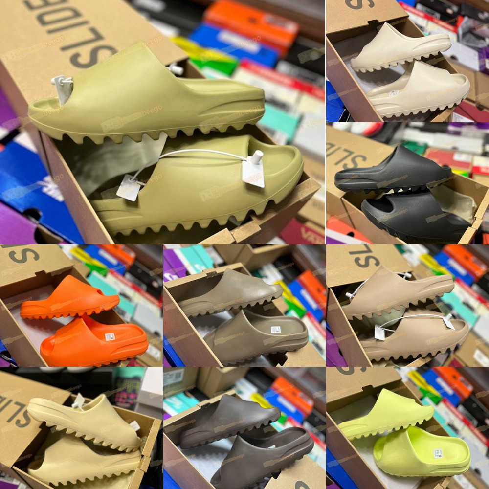 

Designer Slippers Men Woman slider Foam Runner Vermillion Mineral Blue Onyx Pure Sandals Slide Slipper Ochre Bone Resin Clog Desert Ararat, #11