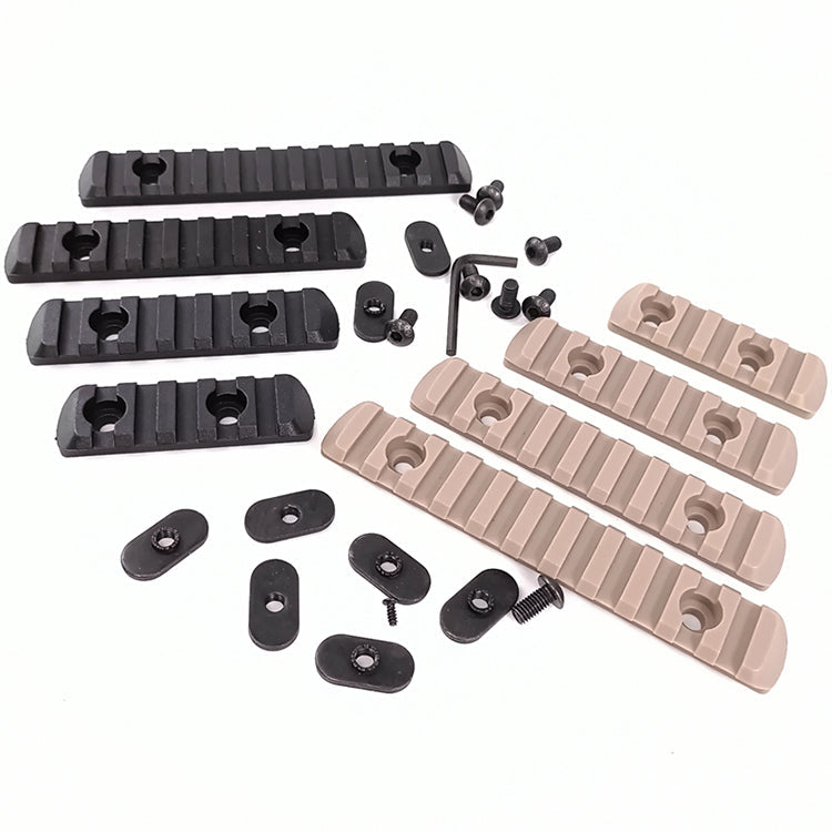 

Mlok nylon 4-section guide rail tactical accessories, Black