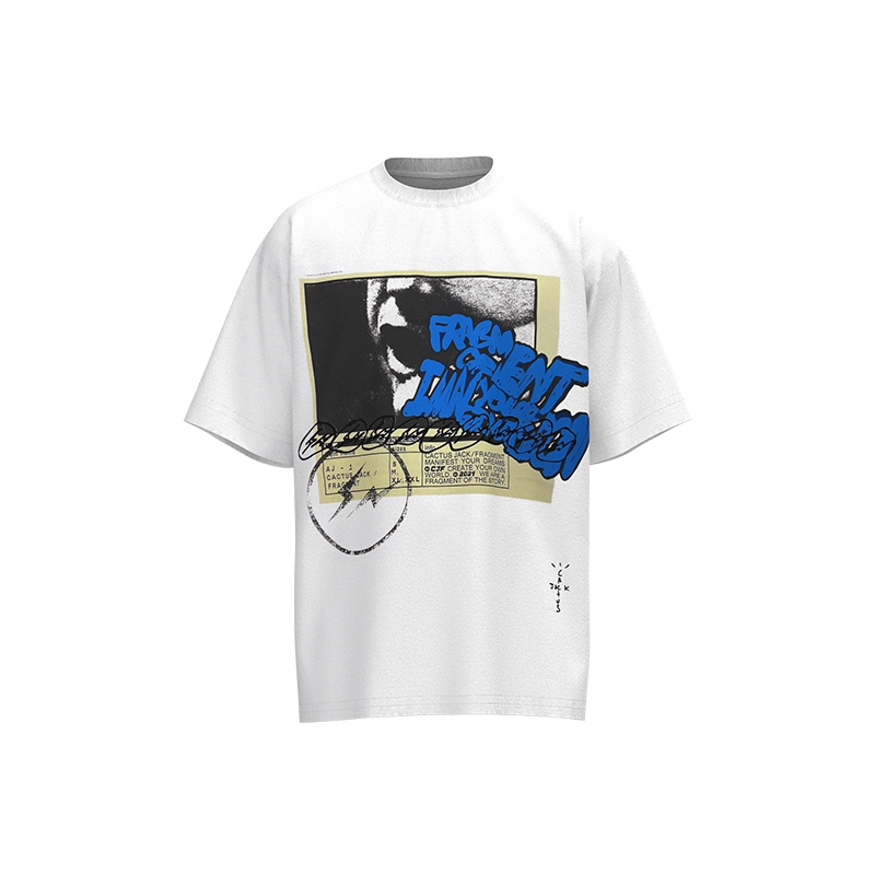

Catus Jack Fragment Lightning Travis United T shirts Scott Plus Size Men T-shirts Men Vintage Oversized Streetwear Tee Women Tomboy Tees Youth Fashion Short Sleeves, White