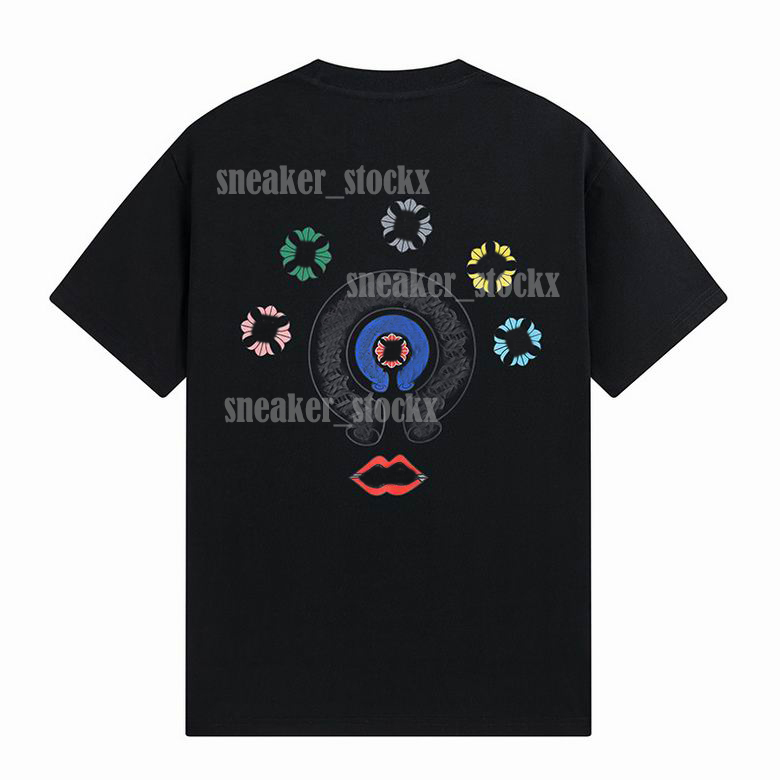 

2023 Buy Mens T-Shirts For Sale Designers Chrome Brand Men T-Shirts Horseshoe Sanskrit Anskrit Cross Pattern Cotton Casual CH Tshirts Short Sleeves Tops Tees, Cus11