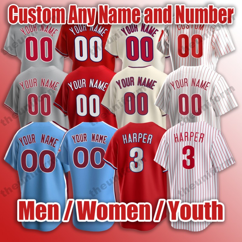 

Custom Mens Baseball Jerseys 8 Castellanos 7 Trea Turner 27 Aaron Nola 3 Harper 17 Rhys Hoskins 12 Kyle Schwarber 16 Brandon Marsh Womens Youth Fan Jersey, Men 9