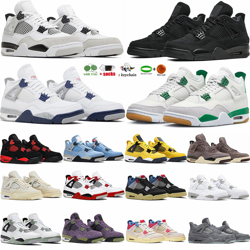 

Pine Green 4 Basketball Shoes For Mens Womens Sneakers,Military Black Cat 4s Trainers ,Seafoam Craft Photon Dust Sail Messy Room 2023 Dhgate Footwear, 32