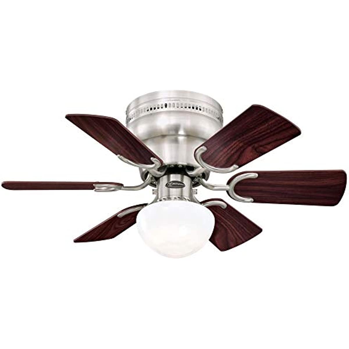 

Petite Indoor Ceiling Fan with Light, 30 Inch, Brushed Nickel
