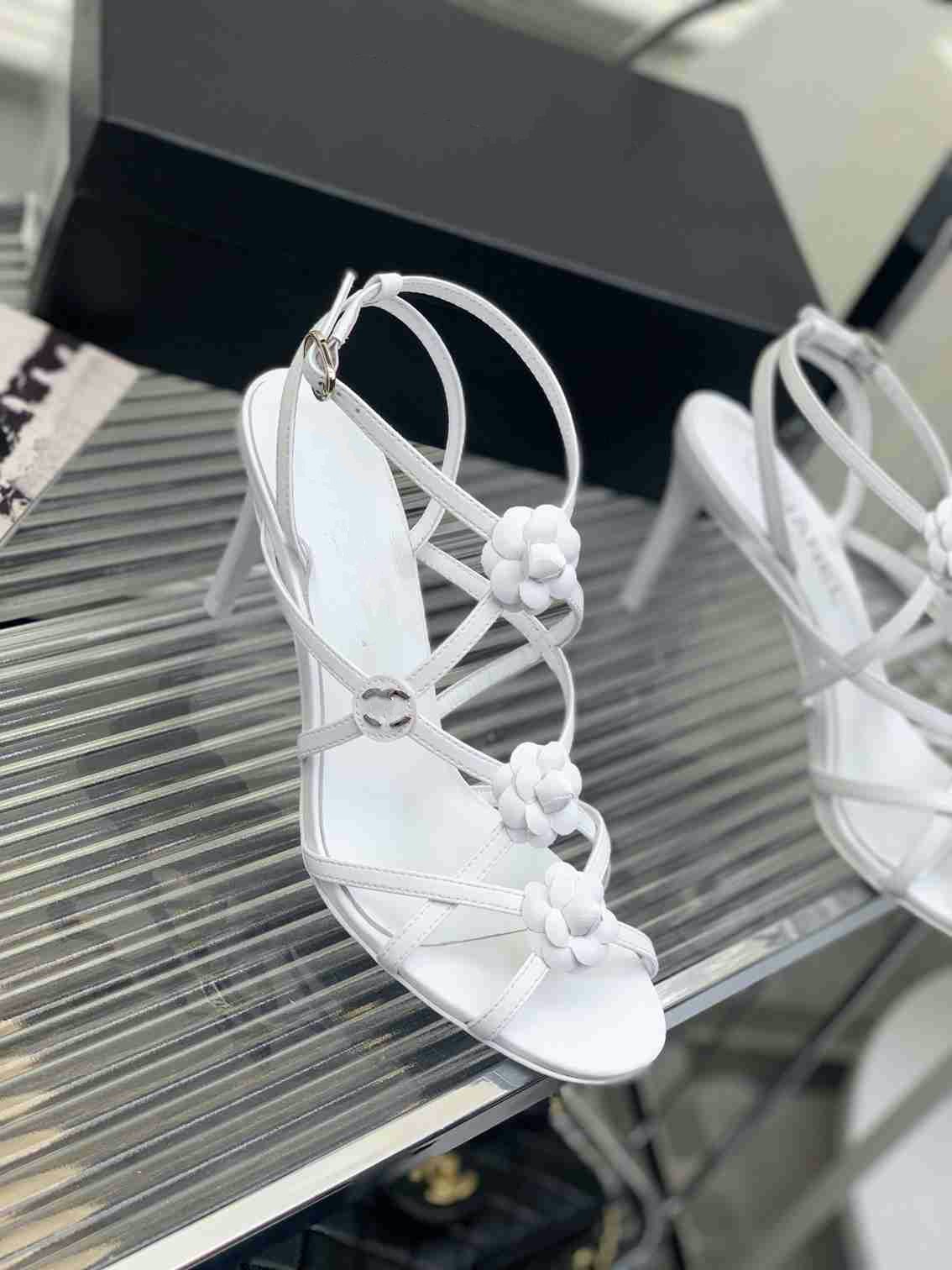 

Designer luxury sandals ballet flats women single shoe mules slippers sandal genuine leather lambskin casual shoes flip flops high heel sandals size 35-41 camellia, #2