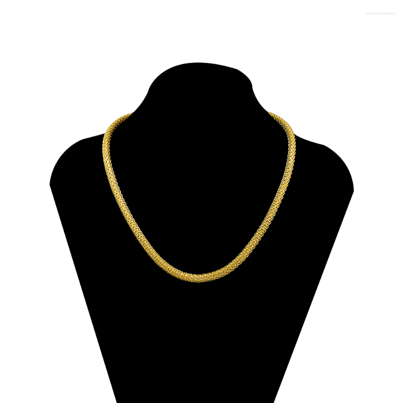 

Chains Fashion Jewelry Dubai Gold Color Set Wedding Accessory Italian Style Necklace For Women Gifts