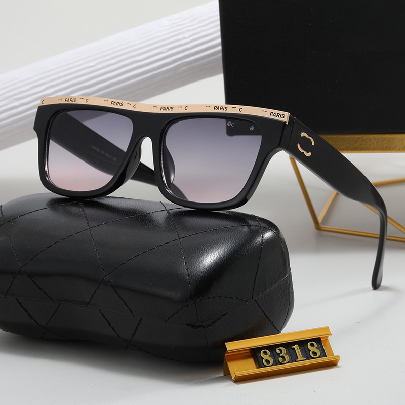 

Designer sunglasses luxury glasses protective eyewear purity design UV380 Alphabet design sunglasses driving travel shopping beach wear sun glasses box good nice