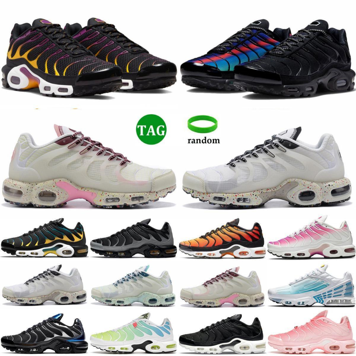 

2023 Running Shoes Men Women tns tn terrascape 3 mens outdoors trainers Triple White Black Atlanta White Pink Vibes outdoor sports sneakers size eur 36-45, Sku_36 36-45