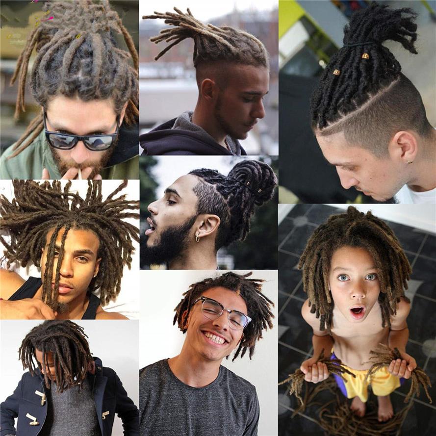 

10 inch 20 strands pack Handmade Dreadlocks Extensions Synthetic Crochet Dreads Braiding Hair Extension For Men And Women252o, #4