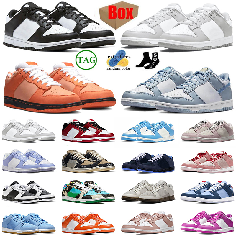 

OG low 2023 men women low running shoes Big Size 48 Orange Lobster Dhgate Panda UNC Chunky Dunky Medium Olive off black white trainers sports sneakers dunks with box, A39 ae86 36-48